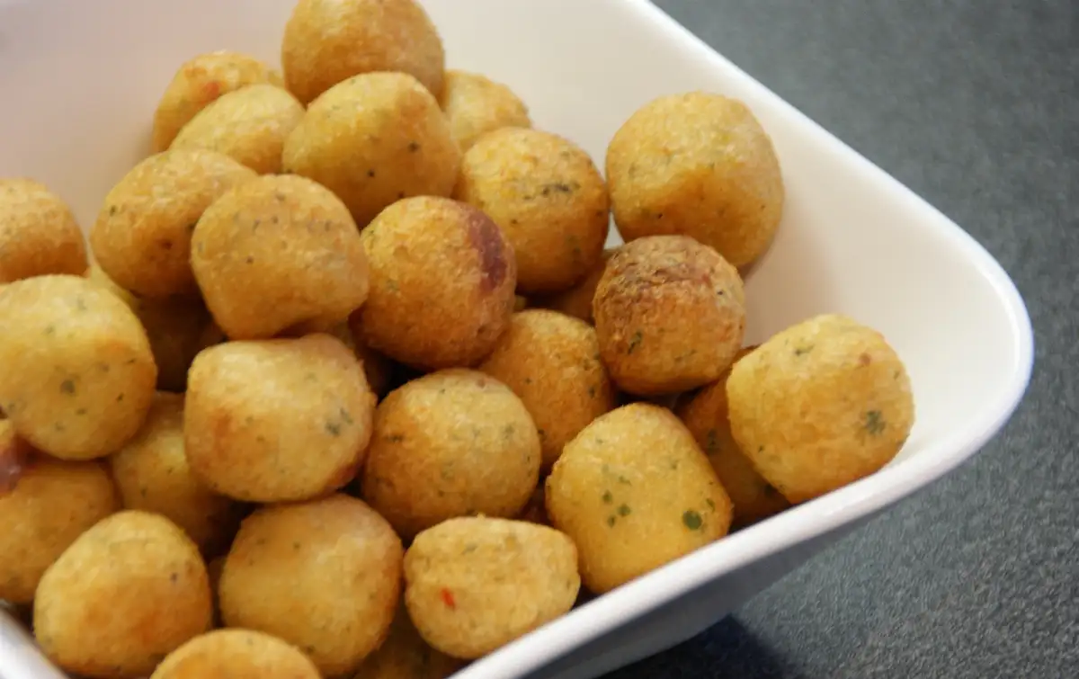 Beignet de pomme de terre au jambon